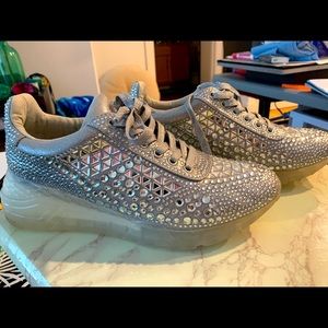 Steve Madden Corona Rhinestone Glam Sneaker